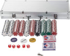 Texas Holdem Poker Chips Set with Aluminium Case