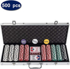 Texas Holdem Poker Chips Set with Aluminium Case