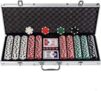 Texas Holdem Poker Chips Set with Aluminium Case
