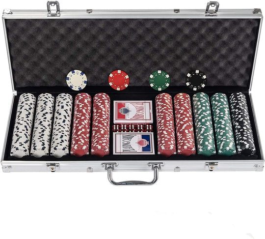 Texas Holdem Poker Chips Set with Aluminium Case