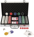 Texas Holdem Poker Chips Set with Aluminum Case