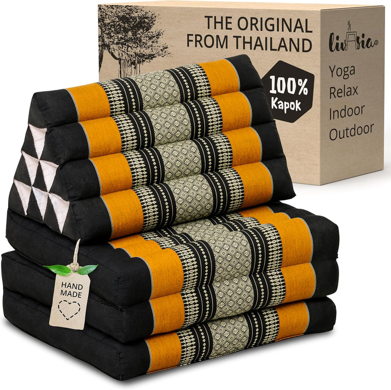 Thai Cushion with 3 Seat Rests 69x20x3.1″ Triangle