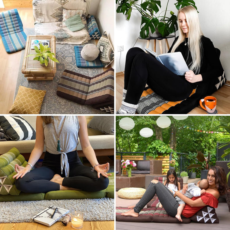 Thai Cushion with 3 Seat Rests 69x20x3.1″ Triangle