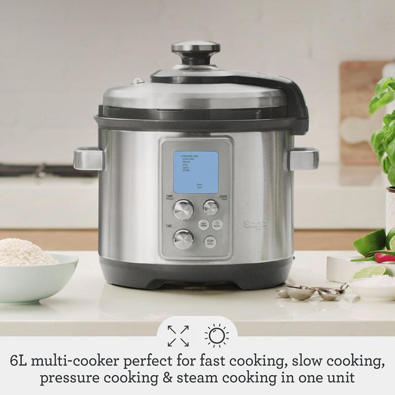 Risotto Plus Multi Cooker with Stir Brushed Stainless