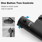 Thermostat Shower Set with Overhead Thermostatic Mixer