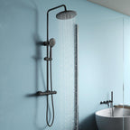 Thermostat Shower Set with Overhead Thermostatic Mixer