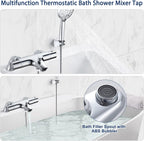 Thermostatic Bath Shower Mixer Bar Anti Scald 38