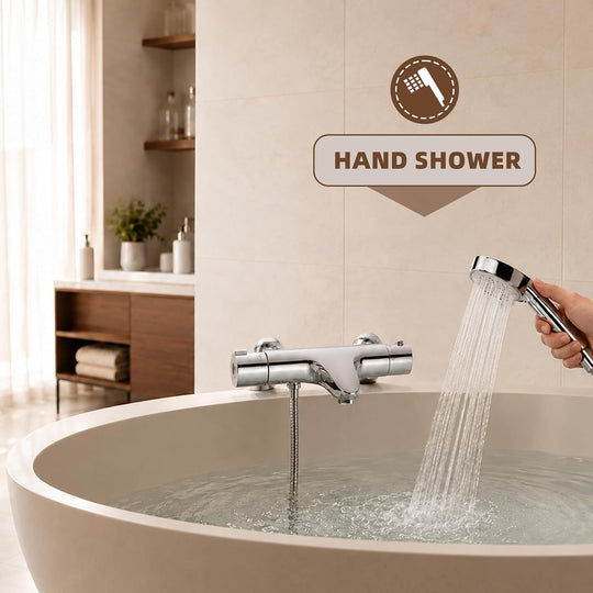 Thermostatic Bath Shower Mixer Deck Mounted Taps