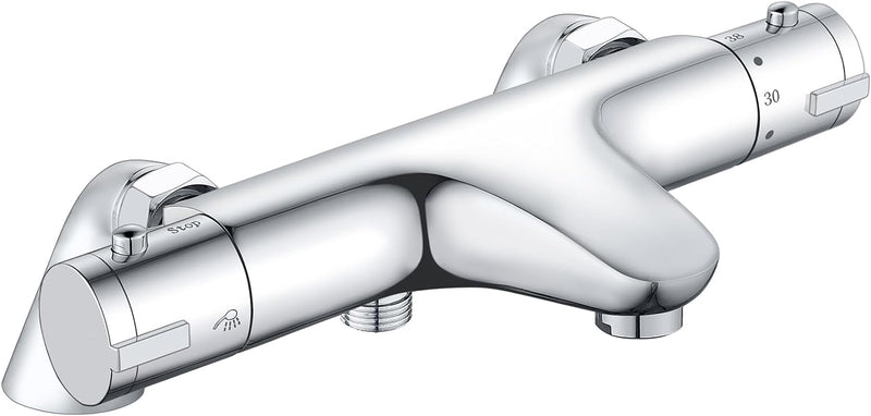 Thermostatic Bath Shower Mixer Tap Deck Mounted Bar