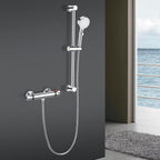 Thermostatic Bath Shower Mixer Tap Deck Mounted Taps