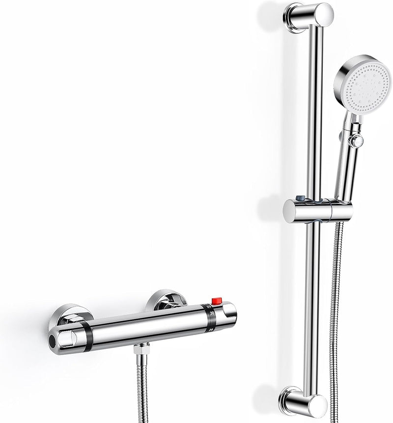 Thermostatic Bath Shower Mixer Tap Deck Mounted Taps