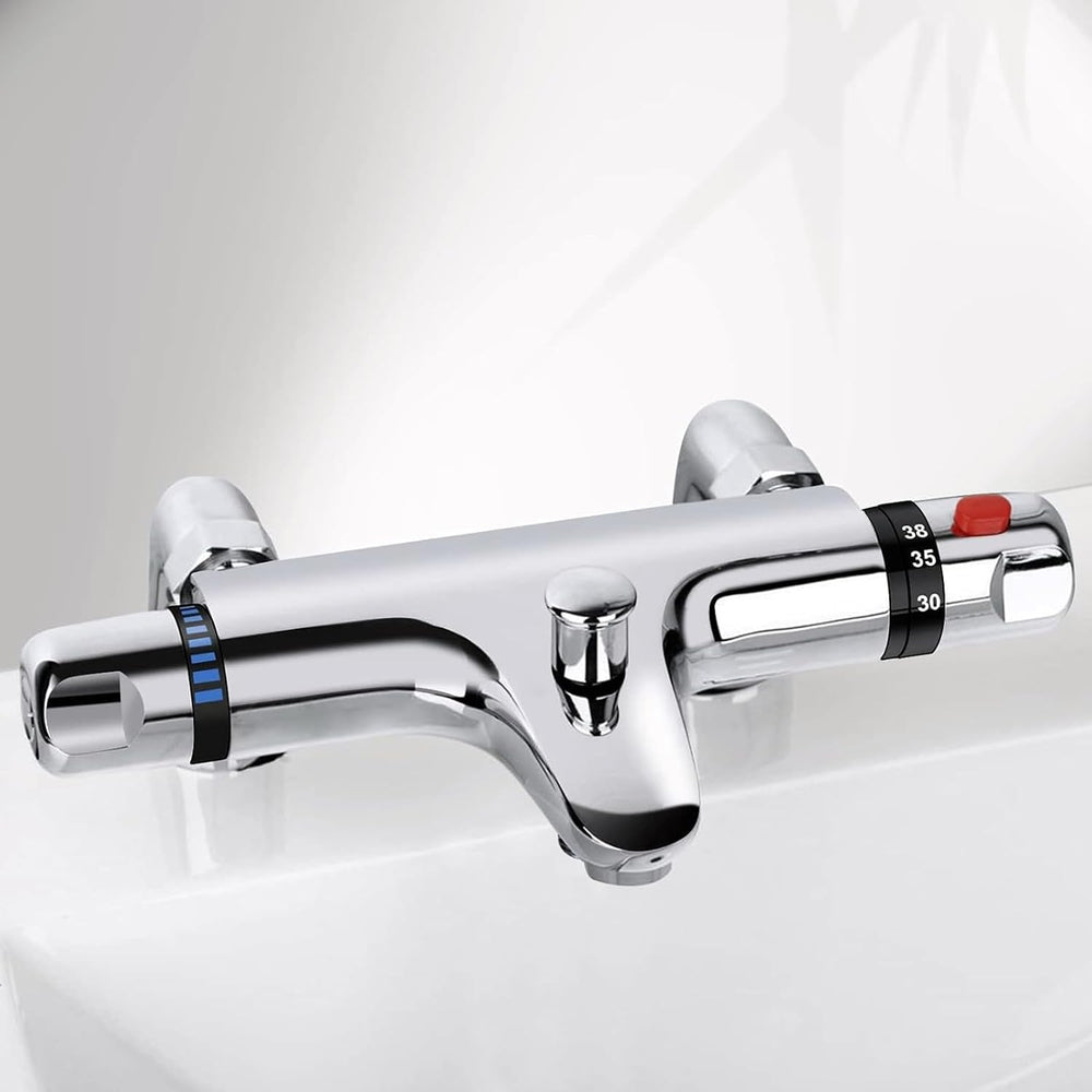 Thermostatic Bath Shower Mixer Tap Deck Mounted Taps