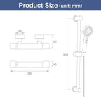 Thermostatic Bath Shower Mixer Tap Deck Mounted Taps