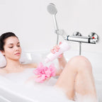 Thermostatic Bath Shower Mixer Tap Deck Mounted Tub
