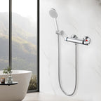 Thermostatic Bath Shower Mixer Tap Deck Mounted Tub