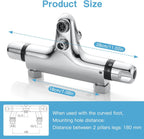 Thermostatic Bath Shower Mixer Tap Deck Mounted Tub