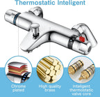 Thermostatic Bath Shower Mixer Tap Deck Mounted Tub