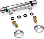 Thermostatic Bath Shower Mixer Tap Wall Mounted Bar