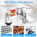 Thermostatic Bath Shower Mixer Tap Wall Mounted Bar