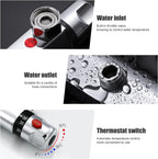 Thermostatic Bath Shower Mixer Tap Wall Mounted Bar