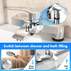 Thermostatic Bath Shower Mixer Tap Wall Mounted Bar