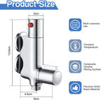 Thermostatic Bath Shower Mixer Tap with Riser Kit