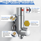 Thermostatic Bath Shower Mixer Tap with Riser Kit
