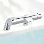 Thermostatic Bath Shower Mixer Waterfall Filler Deck Mounted