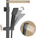 Thermostatic Mixer Shower Set Square Bathroom Thermostat System