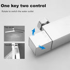 Thermostatic Shower Mixer Adjustable Height Set Bathroom System