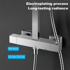 Thermostatic Shower Mixer Adjustable Height Set Bathroom System