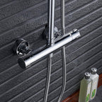 Thermostatic Shower Mixer Bar 2 Outlet Wall Mounted