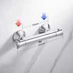 Thermostatic Shower Mixer Bar with Riser Kit Chrome