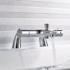 Thermostatic Shower Mixer Bar with Riser Kit Chrome