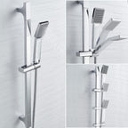 Thermostatic Shower Mixer Bar with Riser Kit Chrome