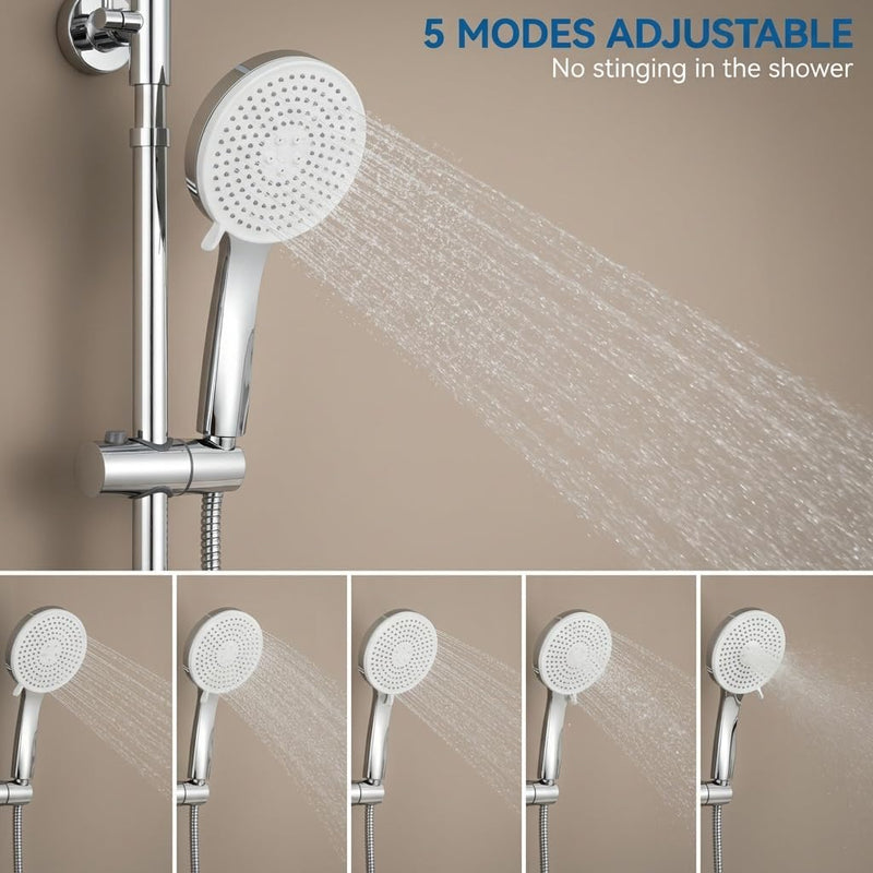 Thermostatic Shower Mixer Set 25CM Rainfall Head