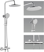 Thermostatic Shower Mixer Set 25CM Rainfall Head