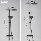 Thermostatic Shower Mixer Set 25CM Rainfall Head