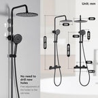 Thermostatic Shower Mixer Set 25CM Rainfall Head