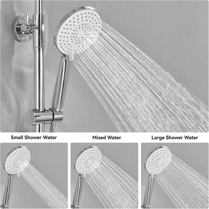 Thermostatic Shower Mixer Set 25CM Rainfall Head