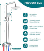 Thermostatic Shower Mixer Set 38 Degreesc Thermostat System