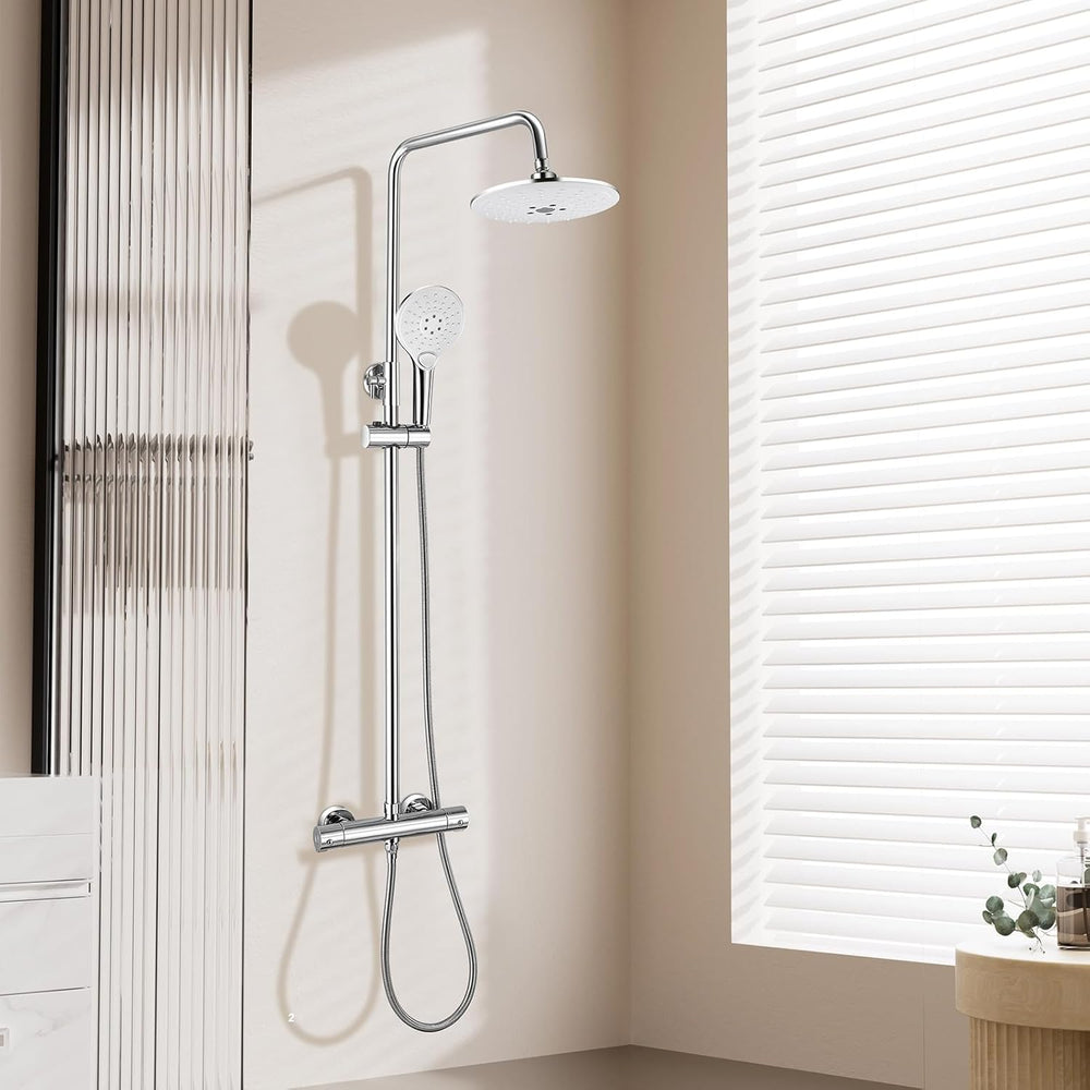 Thermostatic Shower Mixer Set 38 Degreesc Thermostat System