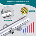 Thermostatic Shower Mixer Set 38 Degreesc Thermostat System