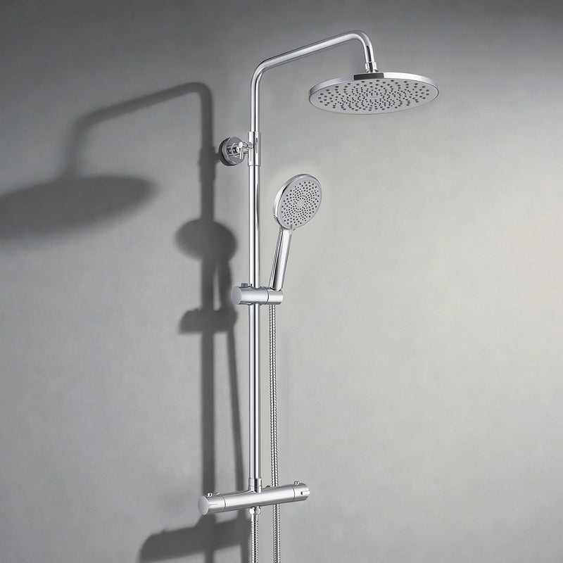 Thermostatic Shower Mixer Set 5 Jet Types Hand