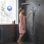 Thermostatic Shower Mixer Set 5 Jet Types Hand