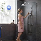 Thermostatic Shower Mixer Set 5 Jet Types Hand