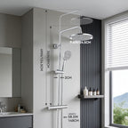 Thermostatic Shower Mixer Set 5 Jet Types Hand