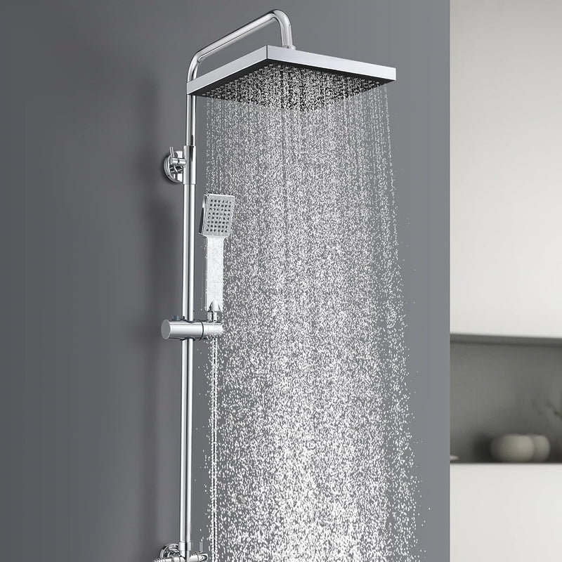 Thermostatic Shower Mixer Set 5 Jet Types Hand