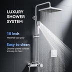 Thermostatic Shower Mixer Set 5 Jet Types Hand