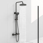 Thermostatic Shower Mixer Set Chrome Round 38 Degreesc